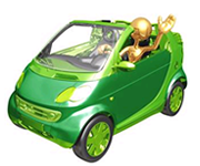 green car